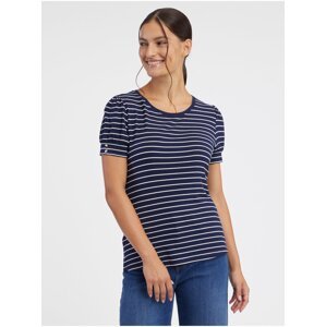 Orsay Dark Blue Women Striped T-shirt - Women