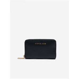 Michael Kors Card Case Black Women's Leather Wallet - Womens