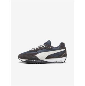 Blue-Grey Mens Suede Detail Mens Puma Blktop Rider - Men