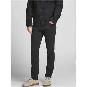 Black Mens Slim Fit Jeans Jack & Jones Glenn - Men