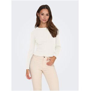 White Women's Ribbed Sweater JDY Prime - Women