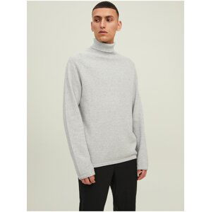 Light grey Jack & Jones Hill Men's Turtleneck - Men