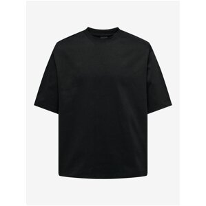 Black mens basic oversize T-shirt ONLY & SONS Millenium - Men