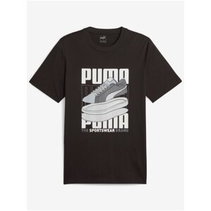 Black Men's T-Shirt Puma Sneaker - Men