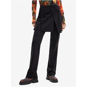 Black Women's Sports Trousers with Skirt Desigual Tura - Women