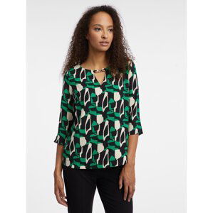 Orsay Green Ladies Patterned Blouse - Women