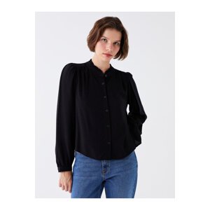 LC Waikiki Women's Straight Collar Long Sleeved Poplin Shirt