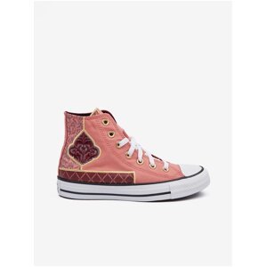 Pink Women Patterned Ankle Sneakers Converse Chuck Taylor - Women