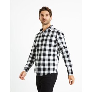 Celio Checkered Shirt Farone - Mens