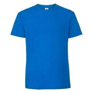 Blue Men's T-shirt Iconic 195 Ringspun Premium Fruit of the Loom