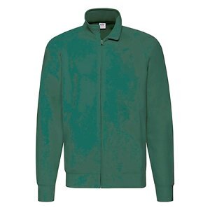Green Men's Sweatshirt Lightweight Sweat Jacket Fruit of the Loom