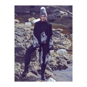 Koton Şahika Ercümen X - horský vzorovaný pletený sveter s vysokým výstrihom