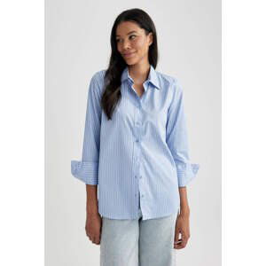 DEFACTO Oversize Fit Poplin Long Sleeve Shirt