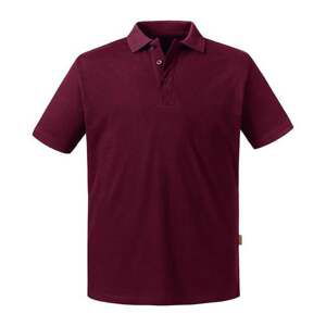 Burgundy Men's Polo Shirt Pure Organic Russell