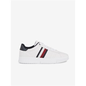 White Men's Leather Sneakers Tommy Hilfiger - Men