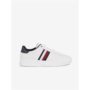 White Men's Leather Sneakers Tommy Hilfiger - Men