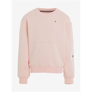 Light pink girls' sweatshirt Tommy Hilfiger - Girls