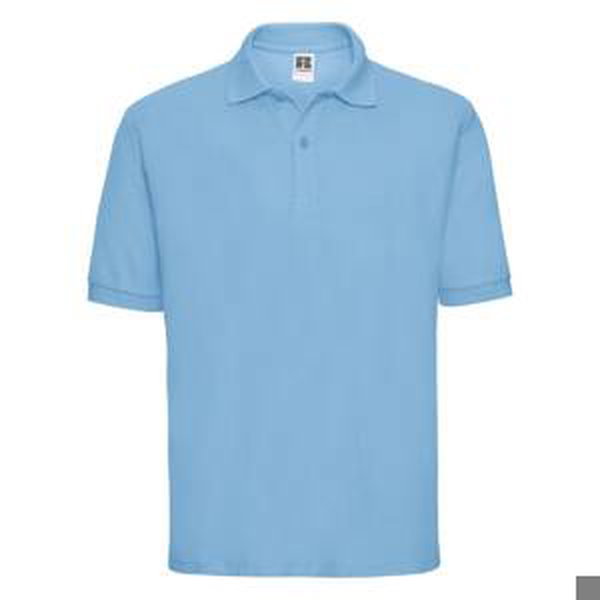 Men's Polycotton Polo Russell Blue T-Shirt