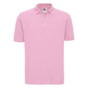 Light pink men's polo shirt 100% cotton Russell