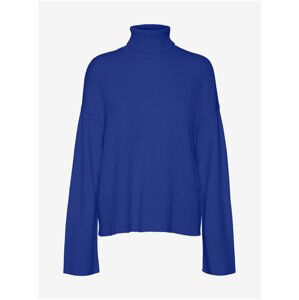 Blue women's turtleneck AWARE by VERO MODA Gisela - Women