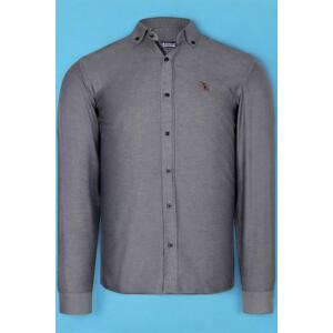 G674 DEWBERRY MEN'S SHIRT-OPEN SMOKED