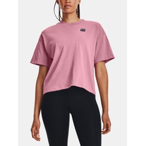 Under Armour T-Shirt UA W LOGO LC OVERSIZED HW SS-PNK - Women