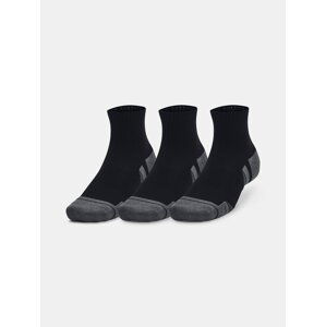 Under Armour UA Performance Cotton 3p Qtr-BLK socks - unisex