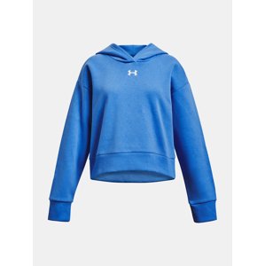 Under Armour Sweatshirt UA Rival Fleece Crop Hoodie-BLU - girls