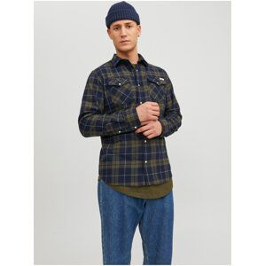 Blue-green Men's Plaid Shirt Jack & Jones Heridan - Men