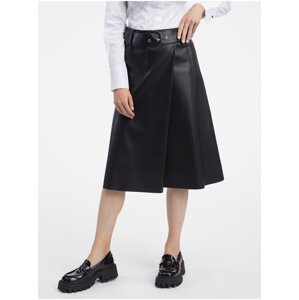 Orsay Women's Black Faux Leather Skirt - Women's