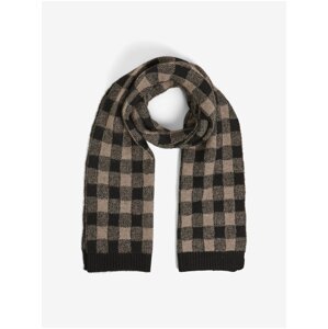 Black and brown women's plaid scarf VILA Vilibby - Women