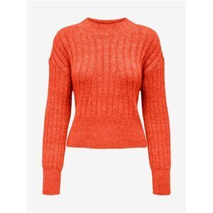 Orange women's sweater ONLY Agnes - Women