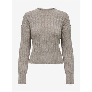 Light brown women's sweater ONLY Agnes - Women