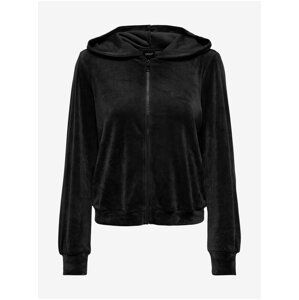 Women's Black Velvet Hoodie ONLY Rebel - Women