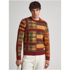 Men's Brick Patterned Sweater Pepe Jeans Stenet - Men's