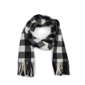 Orsay Cream-Black Women's Plaid Scarf - Women