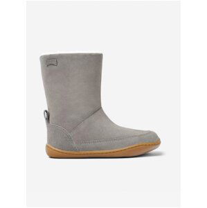 Grey Girls' Winter Suede Boots Camper Peu - Girls