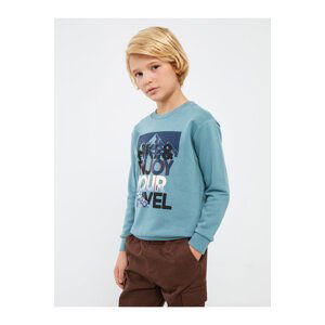 LC Waikiki Crew Neck Printed Long Sleeve Boys' Sweatshirt.