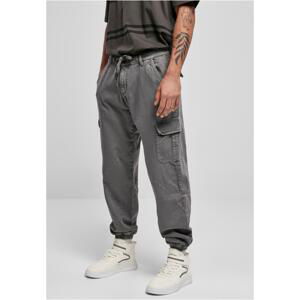 Knitted Cargo Jogging Pants Asphalt