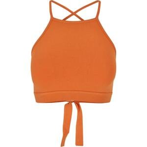 Women's triangle top vintage orange