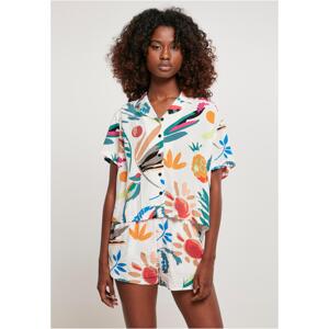 Women's Viscose Pleasure Shirt White Sand and Fruit