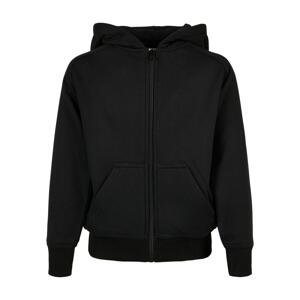 Boys' zip-up sweatshirt black