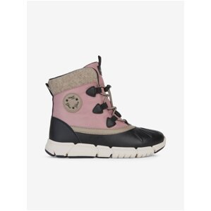 Pink Girls' Ankle Snow Boots Geox Flexyper - Girls