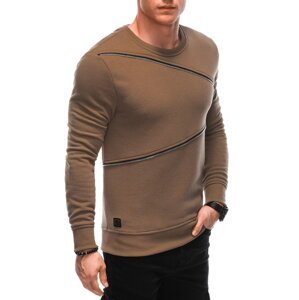 Edoti Men's sweatshirt with decorative zippers OM-SSNZ-22FW-005