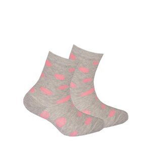 Gatta G34.01N Cottoline girls' socks patterned 27-32 white 227