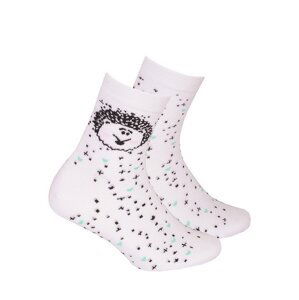 Gatta G34.01N Cottoline girls' socks patterned 27-32 white 232