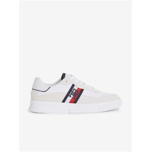 Men's cream sneakers with suede details Tommy Hilfiger - Men's