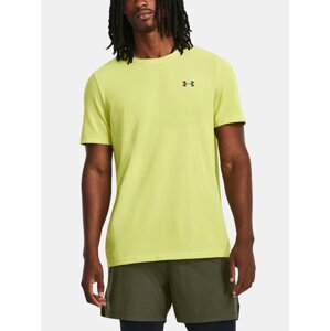 Under Armour UA Rush Seamless Legacy T-Shirt SS-YLW - Men's