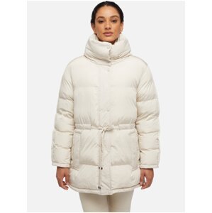 Beige Women's Quilted Winter Jacket Geox Skyely - Women