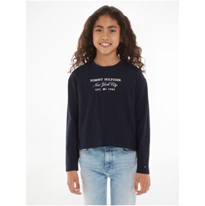 Dark blue girly T-shirt Tommy Hilfiger - Girls